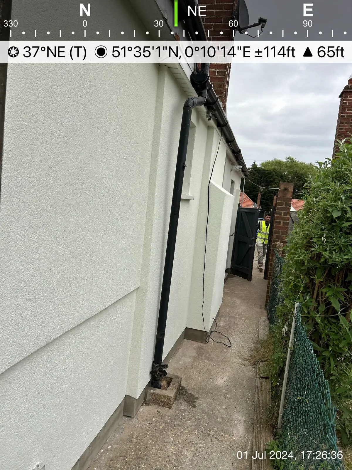 Completed White Render Finish