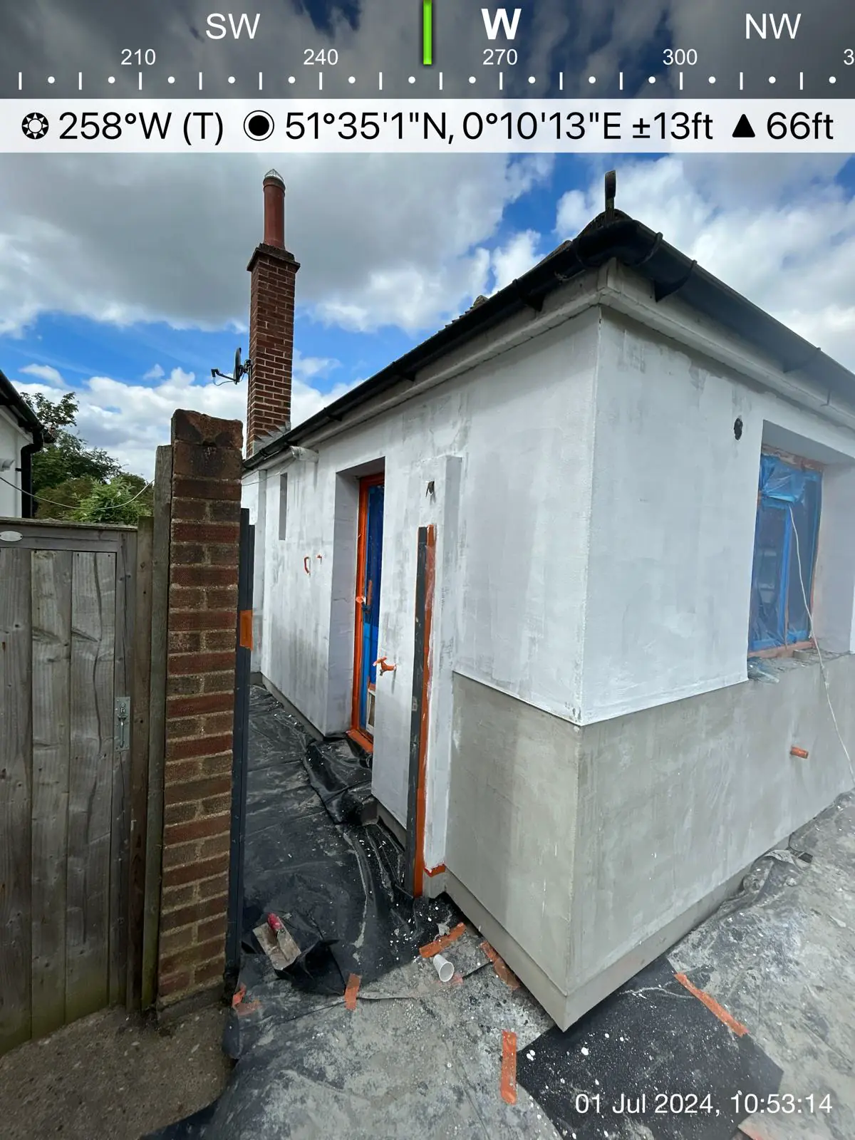 External Wall Rendering — Bungalow